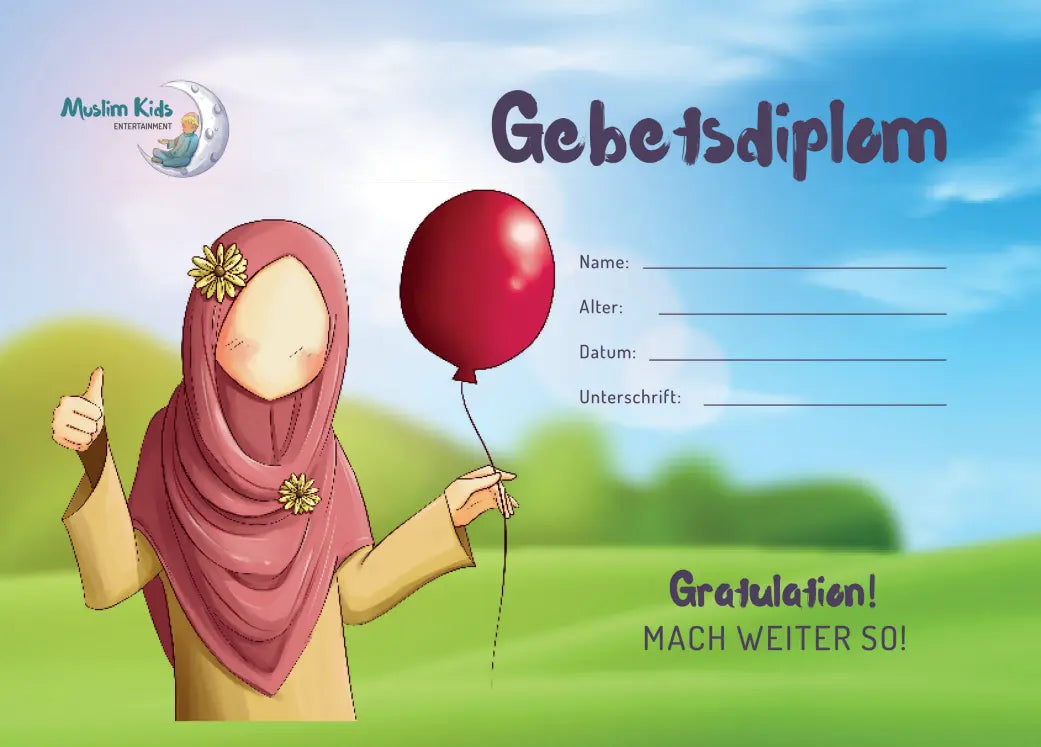 Gratis Gebetsdiplom zum Sofort-Download