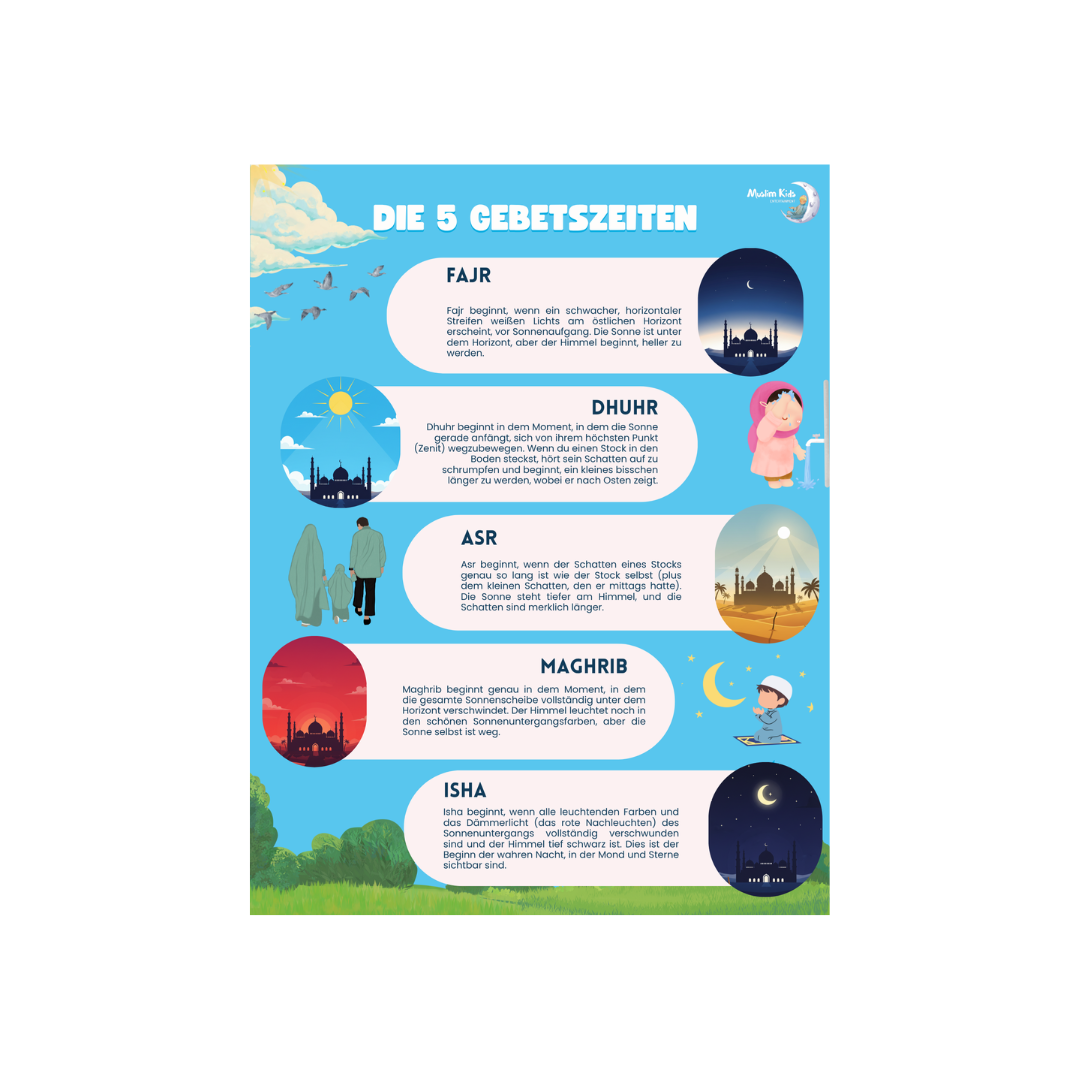 Dein Gebetszeiten-Poster für Kinder – Kostenloser Download!