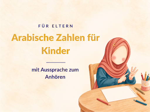 Arabische Zahlen für Kinder – Kind lernt die arabischen Ziffern