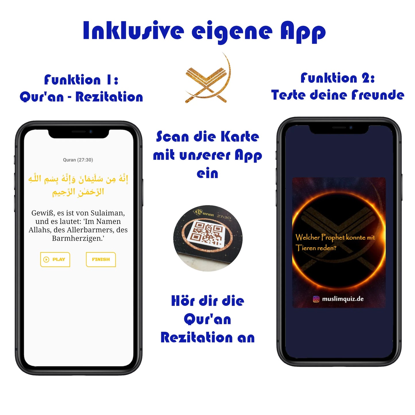 Qur'an Quizspiel für Freunde und Familie - Inklusive eigene App (Thema: ADAB & AKHLAQ)