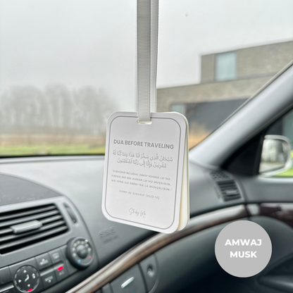 Autoduft Amwaj Musk mit Dua-Karte