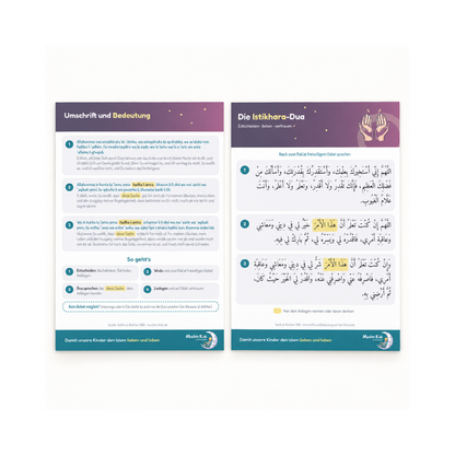 Die Istikhara-Dua – Lernkarte | Kostenloser PDF-Download