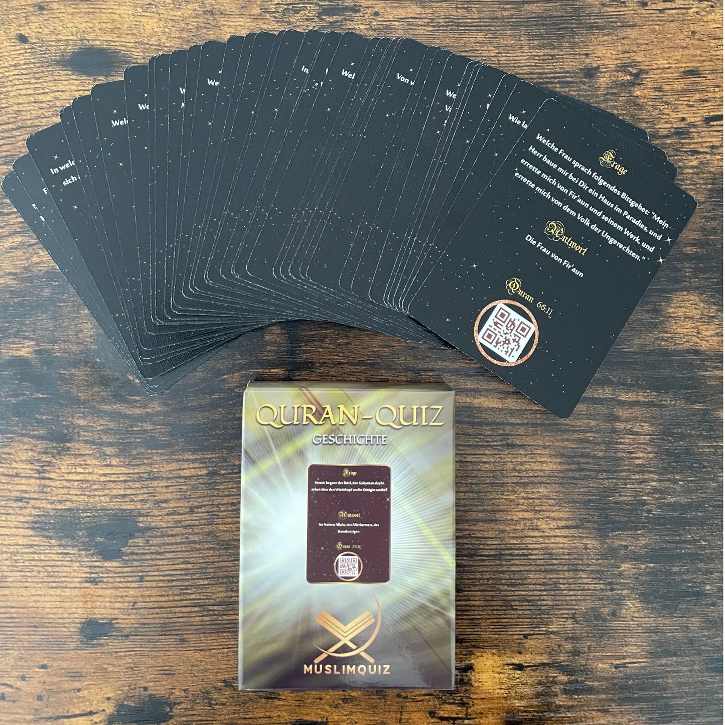 3er Luxus-Geschenkset in edler Verpackung Quran Quizspiel