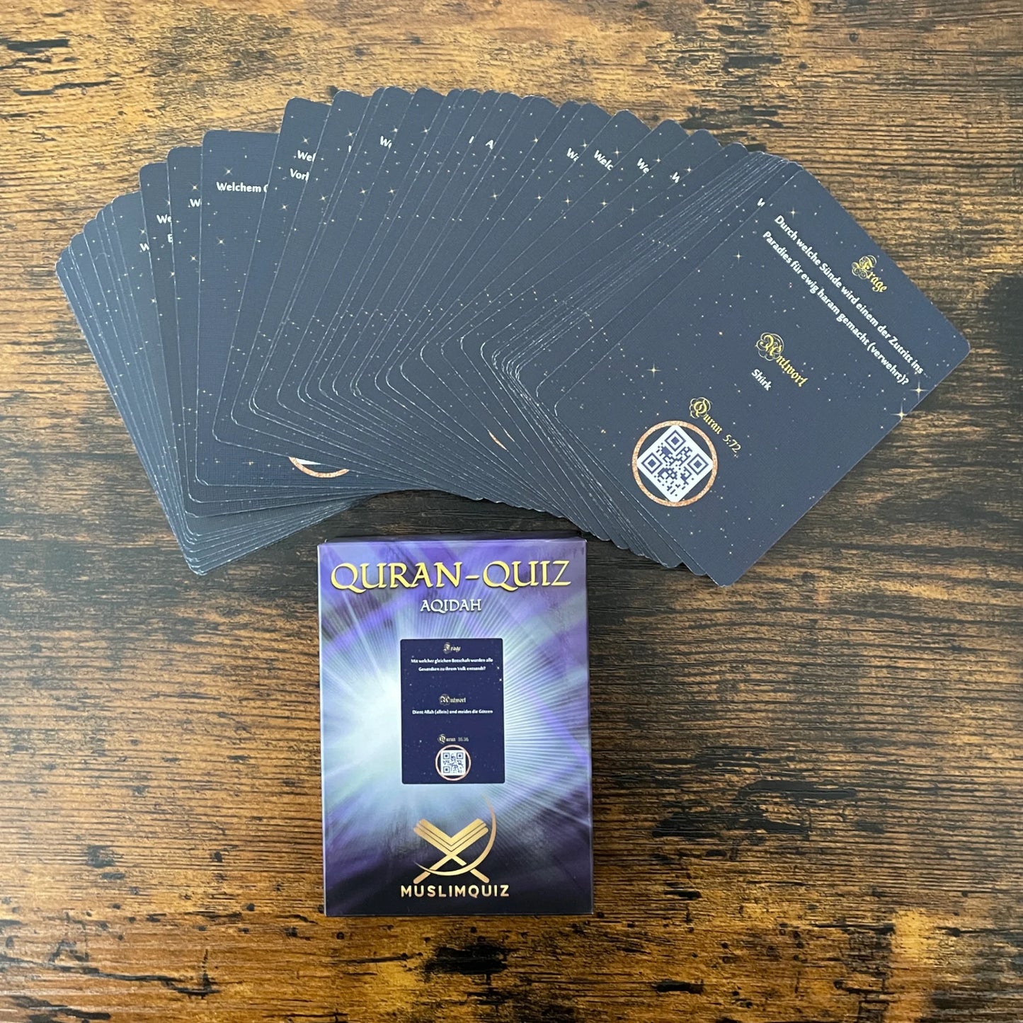 3er Luxus-Geschenkset in edler Verpackung Quran Quizspiel