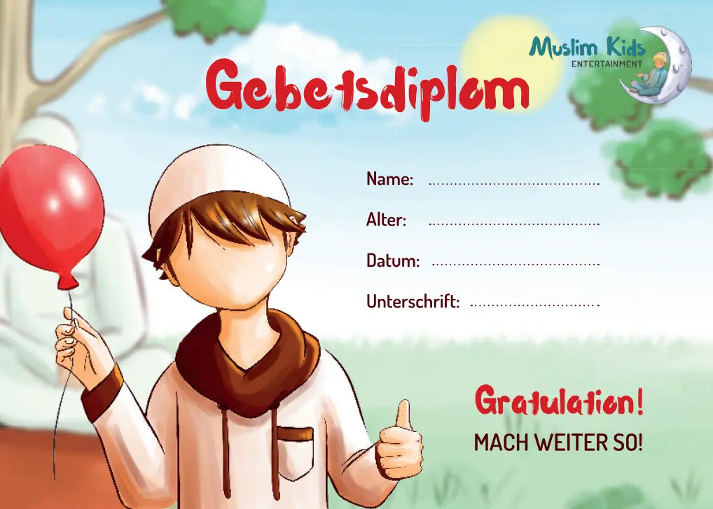 Gratis Gebetsdiplom zum Sofort-Download