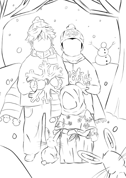 Kostenloses druckbares Malbuch: Winter Edition für Kinder