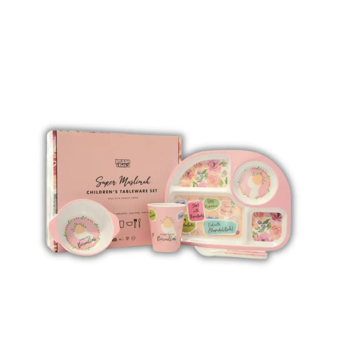 Super Muslimah Kinder-Geschirrset (5-teilig)