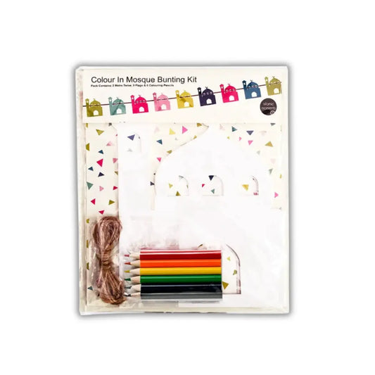 „Mal meine Moschee aus“ Wimpelketten-Bastelset – Deko für Ramadan & Eid