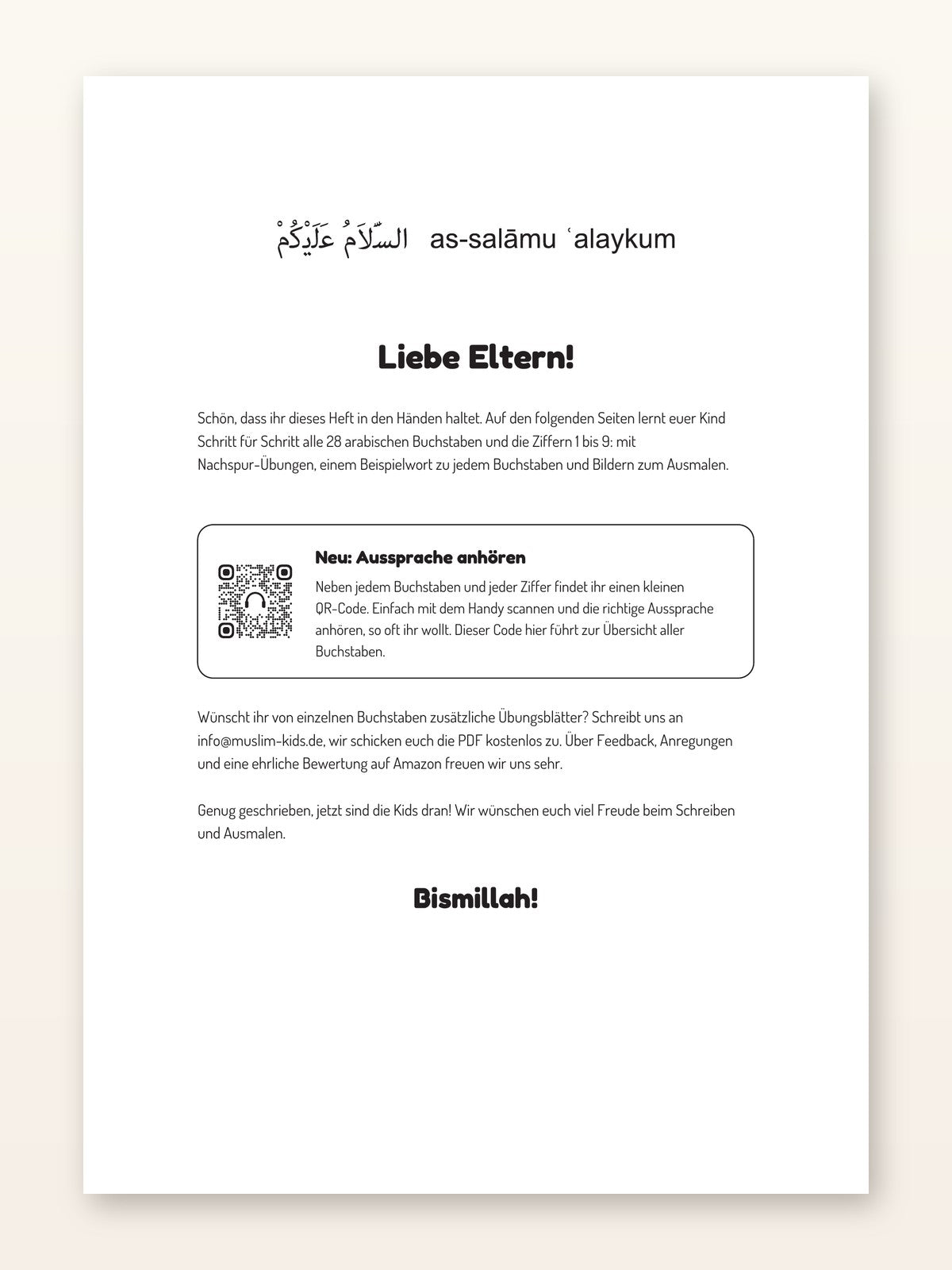 Vorwort mit Hinweis: Aussprache per QR-Code anhören