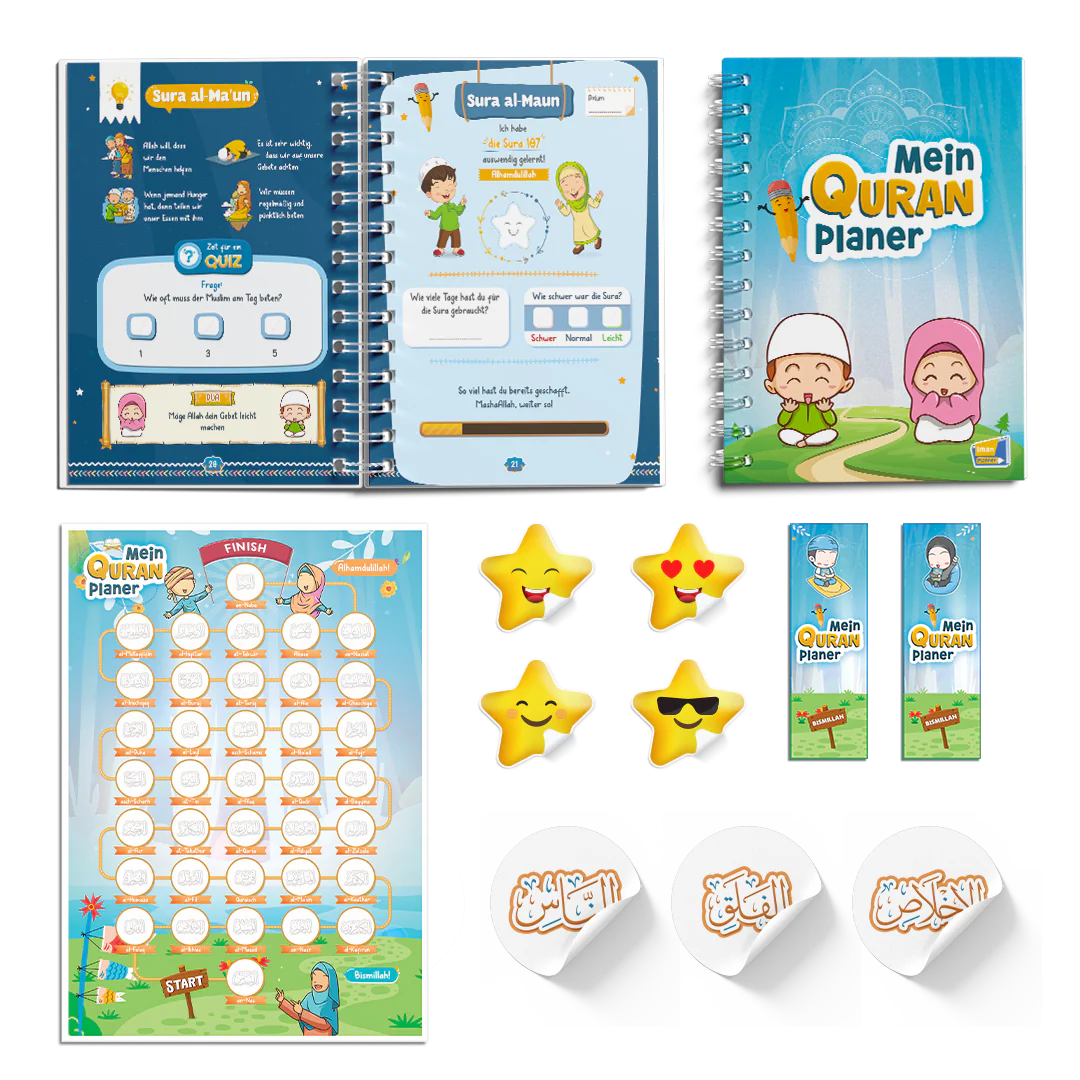 Mein Quran Planer - das ultimative islamische Geschenk für Kinder
