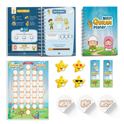 Mein Quran Planer - das ultimative islamische Geschenk für Kinder