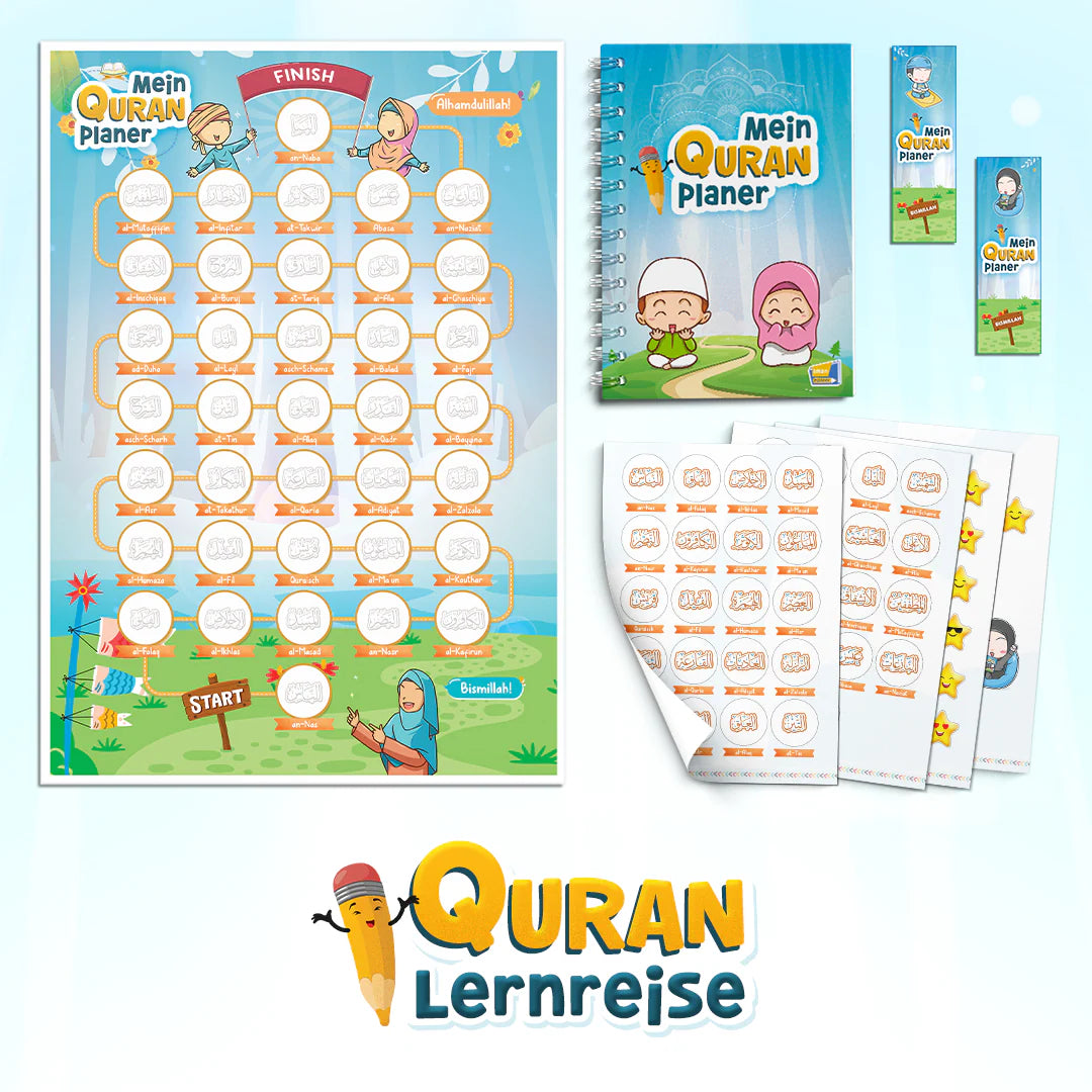 Mein Quran Planer - das ultimative islamische Geschenk für Kinder