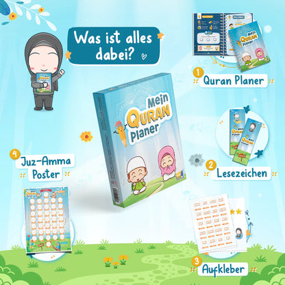 Mein Quran Planer - das ultimative islamische Geschenk für Kinder